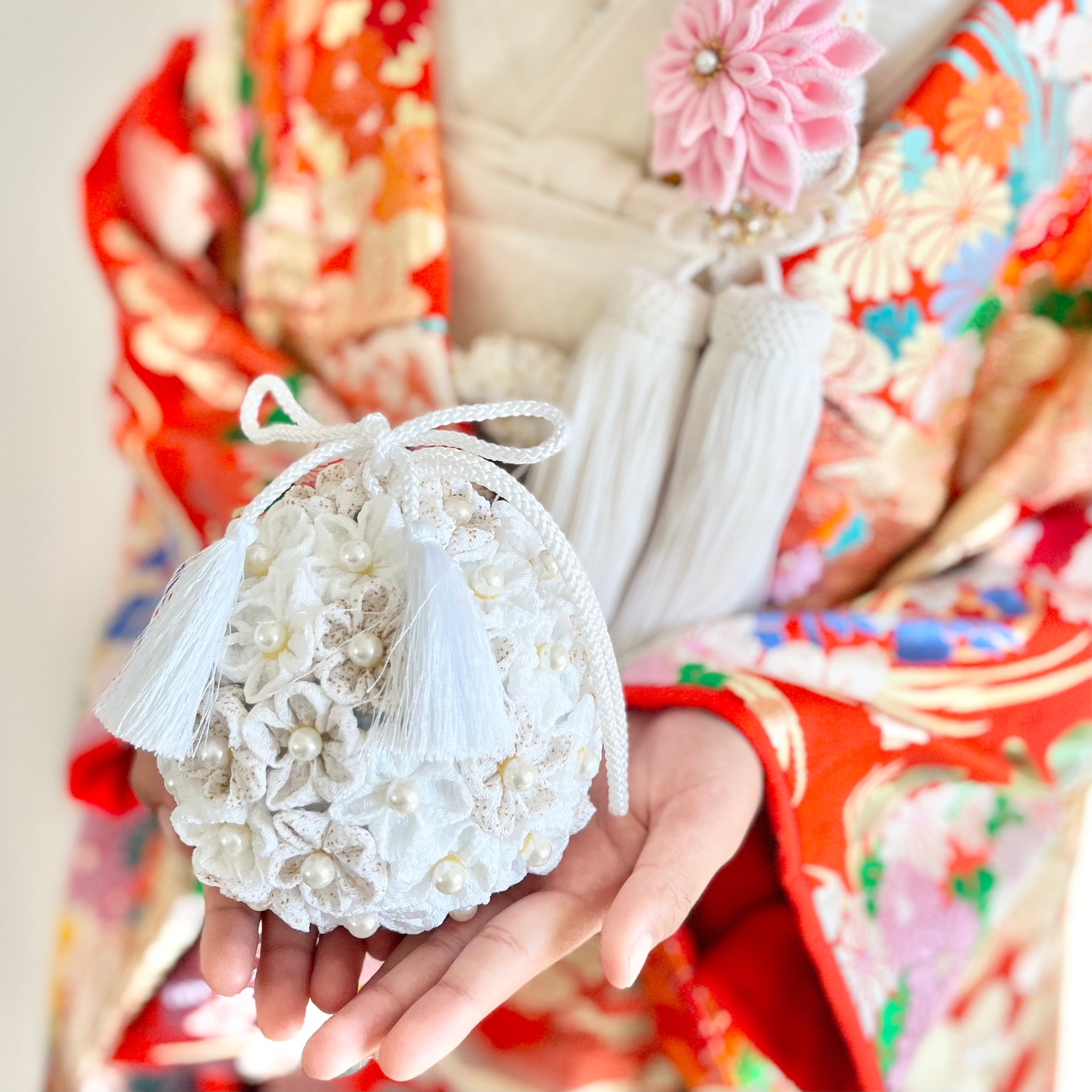 ◆achanオーダーボールブーケ 和ぼたん】ボールブーケ（オーダー制） | Botan・wedding