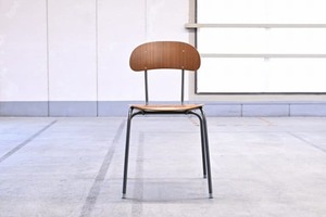 北欧ビンテージ スクールチェアb 椅子 スチールフレーム レトロ ノスタルジック アンティーク オシャレ 店舗 学習机 子供部屋【中古家具/中古インテリア/USED家具ユーズド家具/リサイクル】