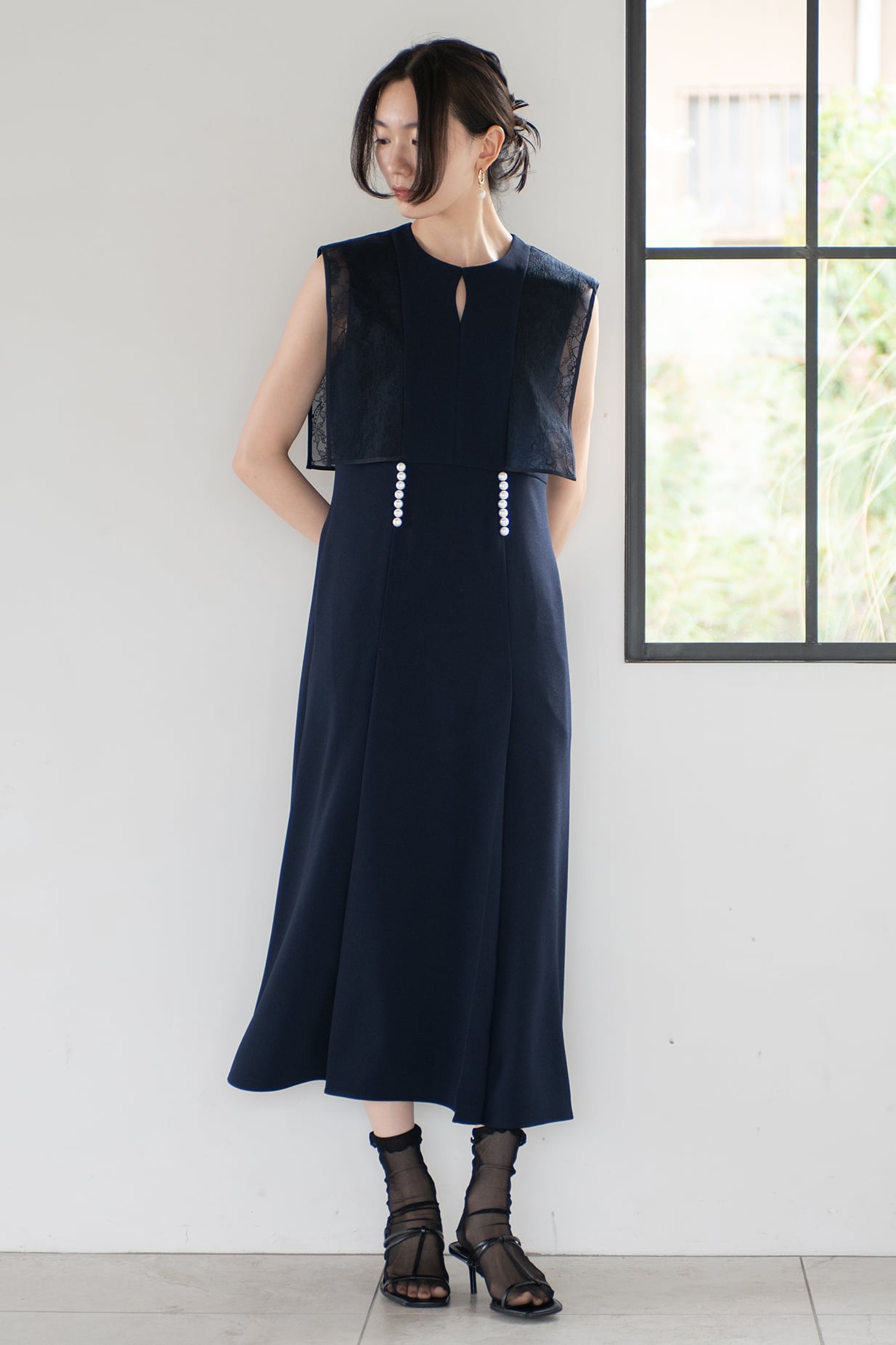 Ceremony Pearl Dress | Arobe OFFICIAL ONLINE STORE