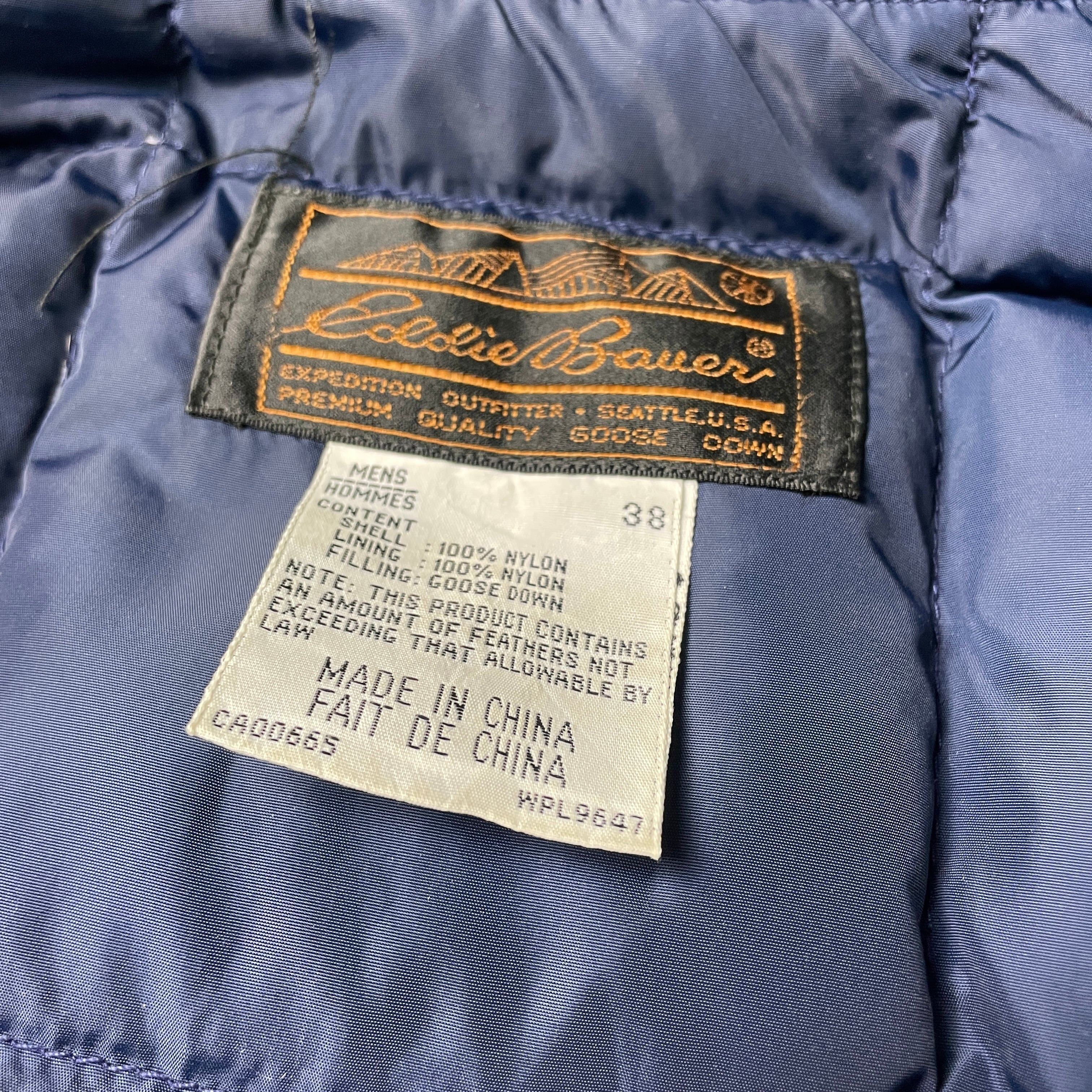 80年代〜90年代 Eddie Bauer エディーバウアー グースダウンベスト