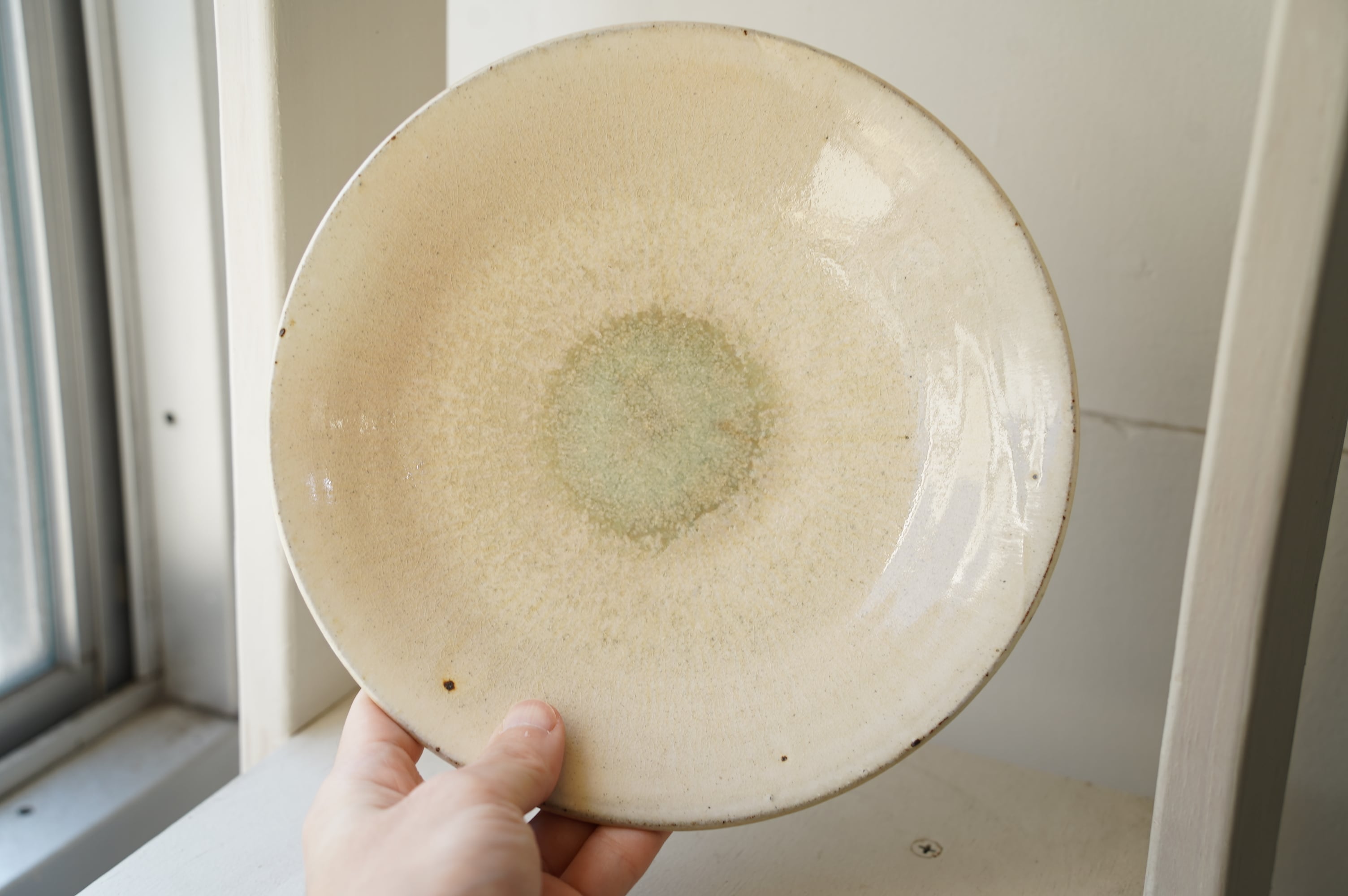 57 7寸皿 灰粉引 北岡幸士 5