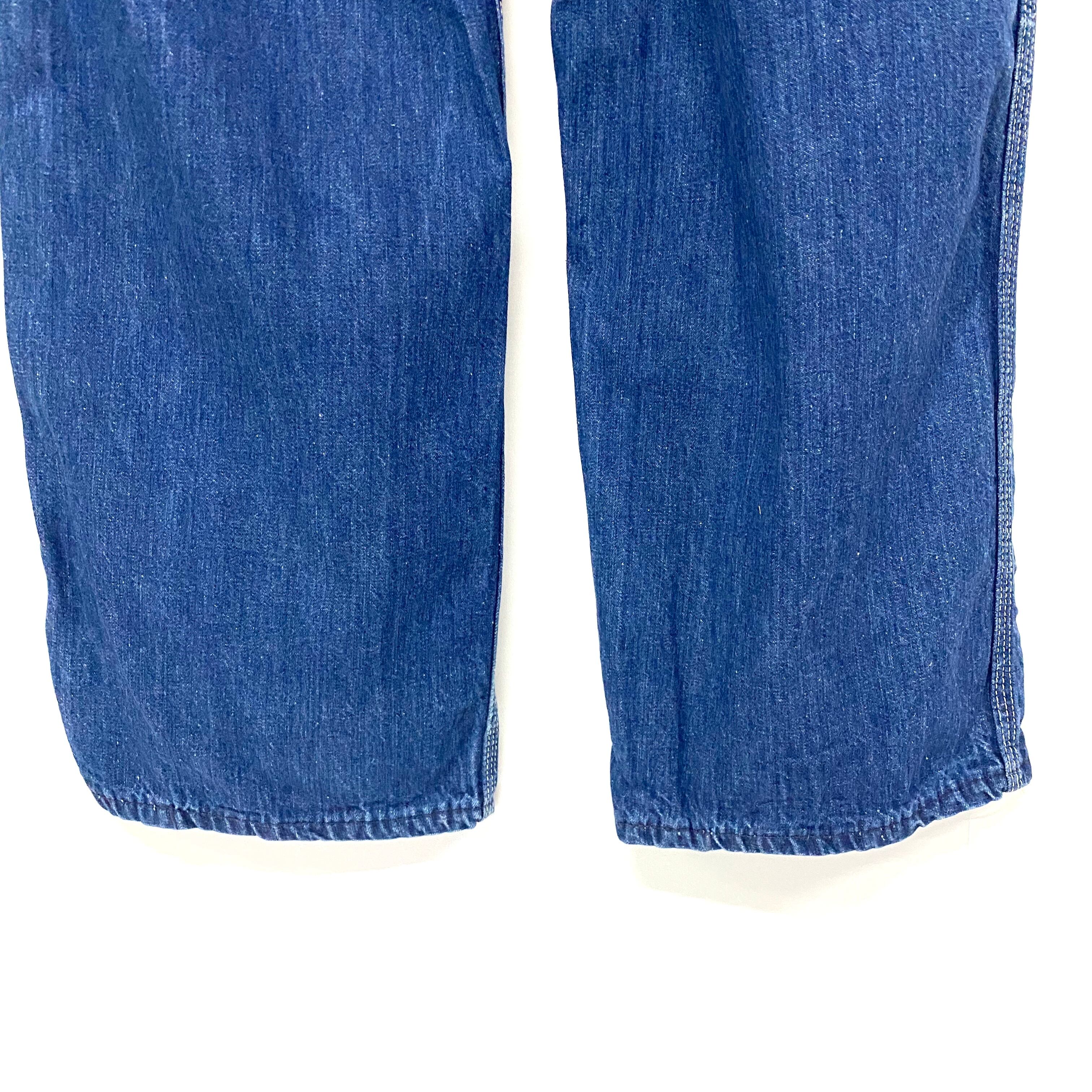 70〜80年代 RUGGED K デニム オーバーオール ヴィンテージ 濃紺 メンズ