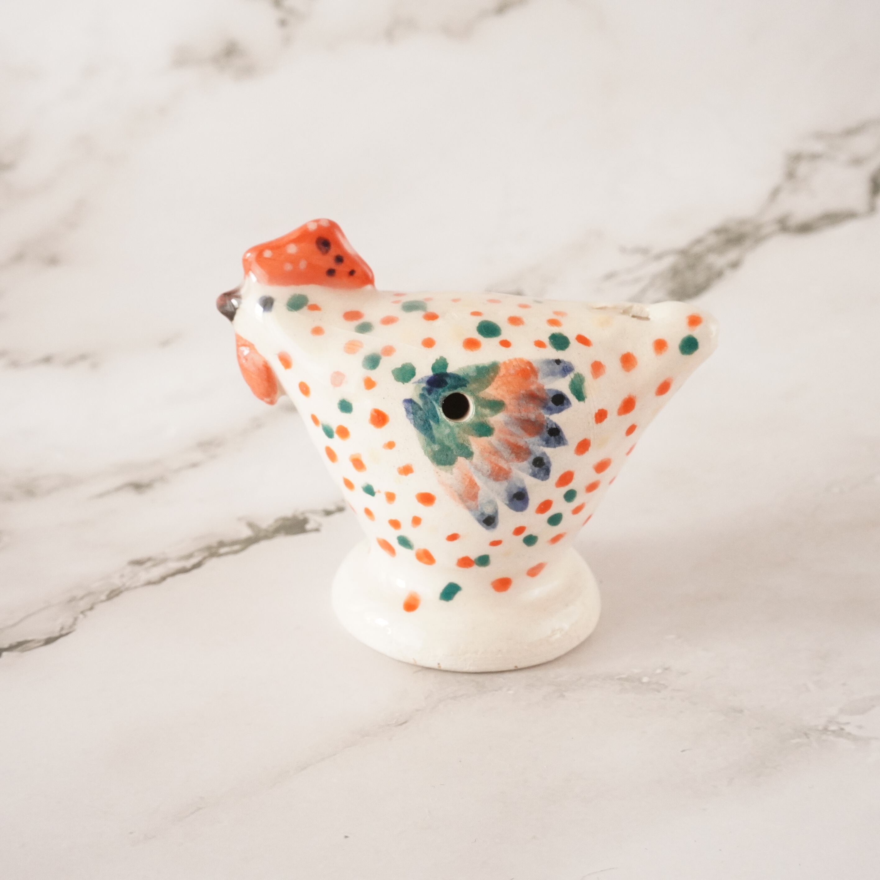 at856 リトアニア直輸入 陶器の笛_鶏