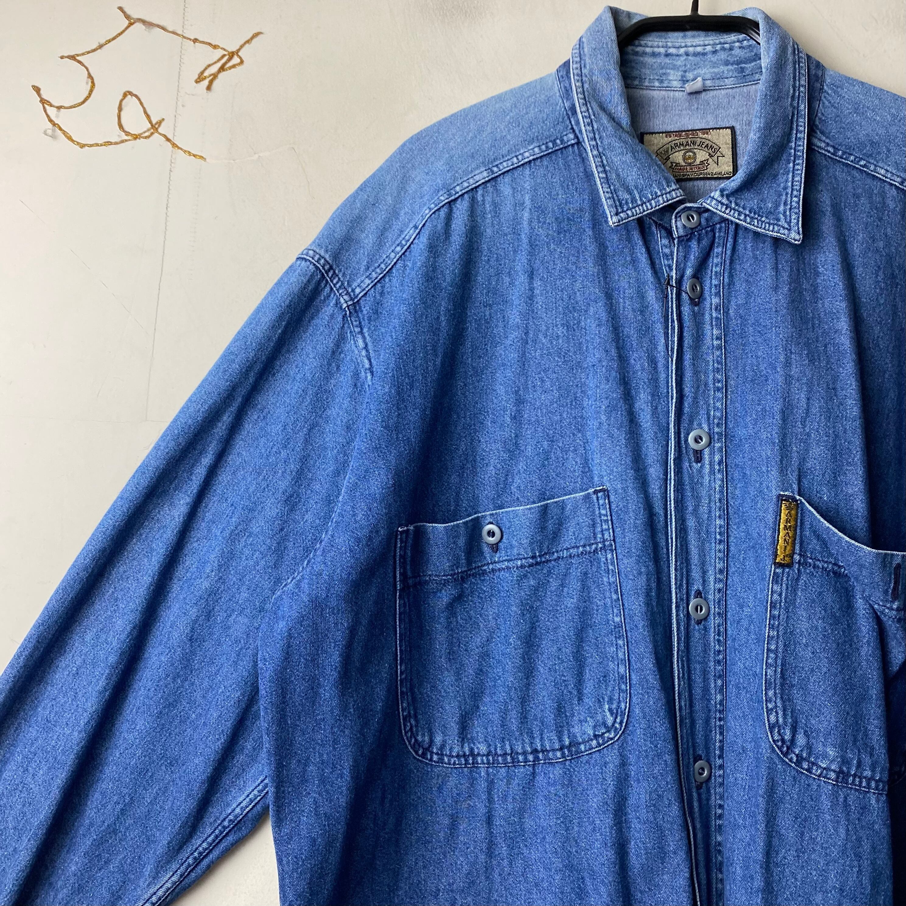 ARMANIアルマーニジーンズ♪ジャケット ダメージ加工デニム イタリア 