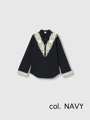 【26AW】THINGS THAT MATTER シングスザットマター / トップス / MICROCOSMOS LACE SHIRT. 0586TM0653P