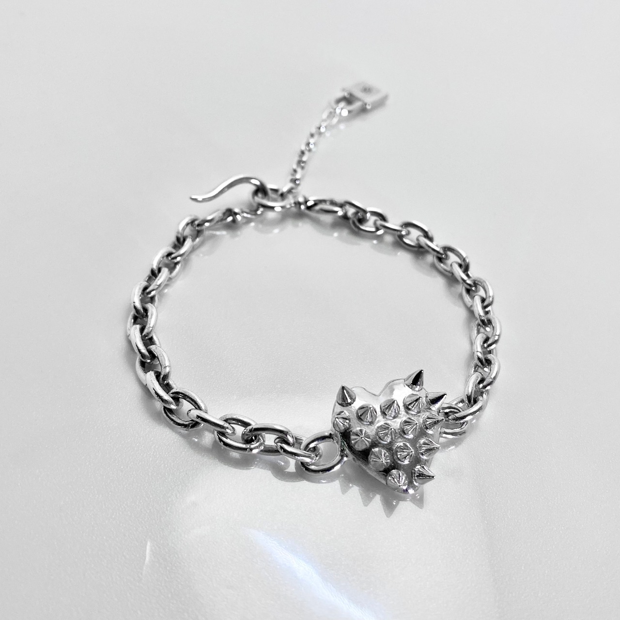 SPIKE:HEART CHAIN BRACELET / スパイクハートチェーンブレスレット