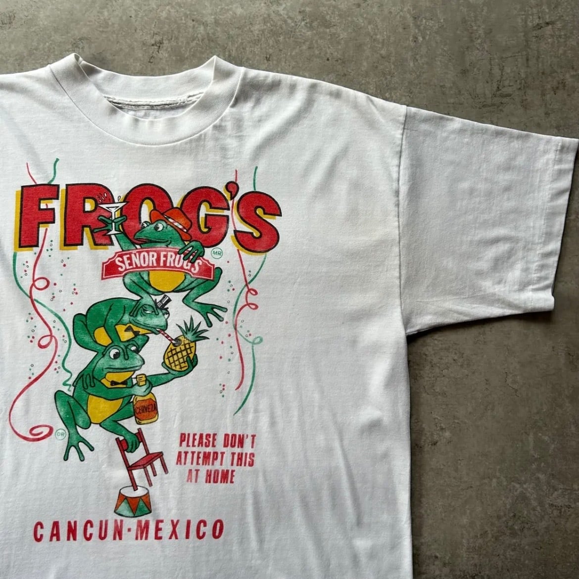90s セニョール・フロッグス 企業tシャツ ホワイト L | 東京準備室