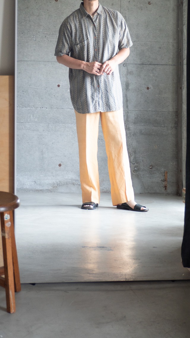 "STEEPCHASE" 1990s Sashiko jacquard shirt