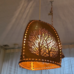 YAMAGIWA　ヤマギワ　鶴岡鉦次郎　AKAGANE　銅製　Vintage Hanging Lamp　送料込