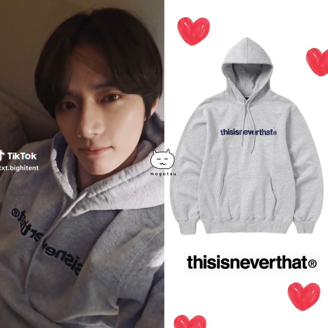 ★TXT ボムギュ 着用！！【thisisneverthat】 T-Logo Hoodie - 6color