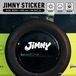ジムニー ステッカー カッティングタイプ スペアタイヤカバー ロゴD JIMNY ホワイト