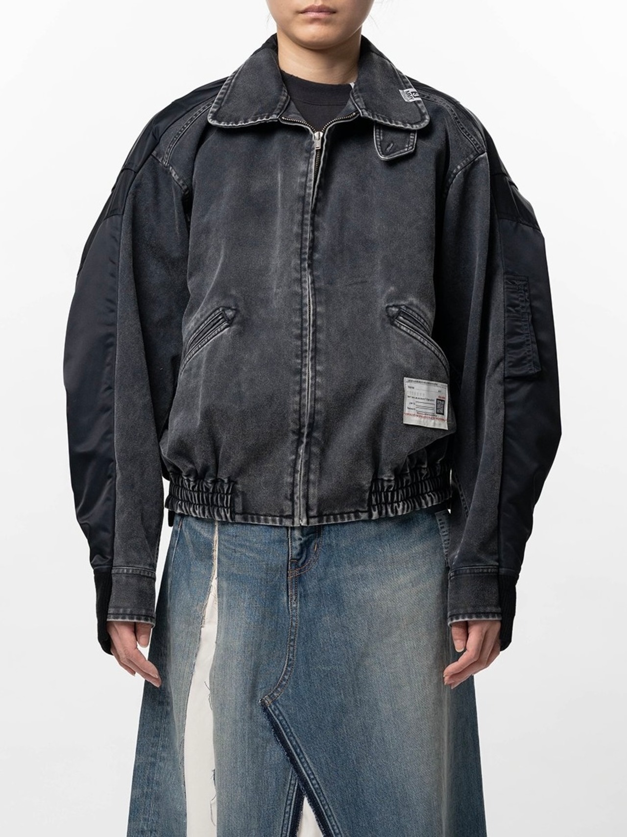 【26SS】Maison MIHARA YASUHIRO ミハラヤスヒロ / Front Back Combined Zip-up Jacket / ジップアップジャケット - 6