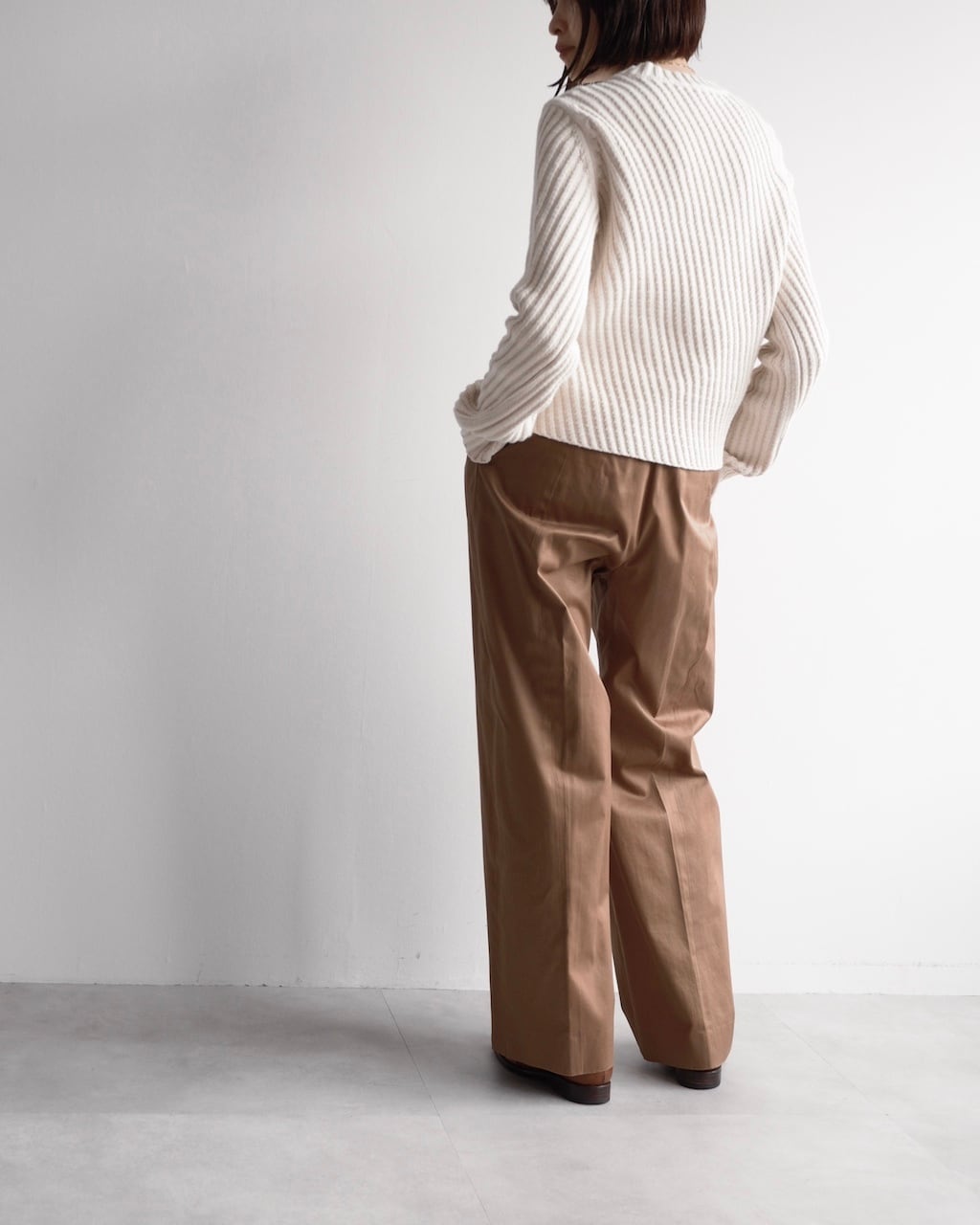 maCELINE フィービー コットンリブニット S CÉLINE by Phoebe philo RIB COTTON KNIT TOP | dear closet