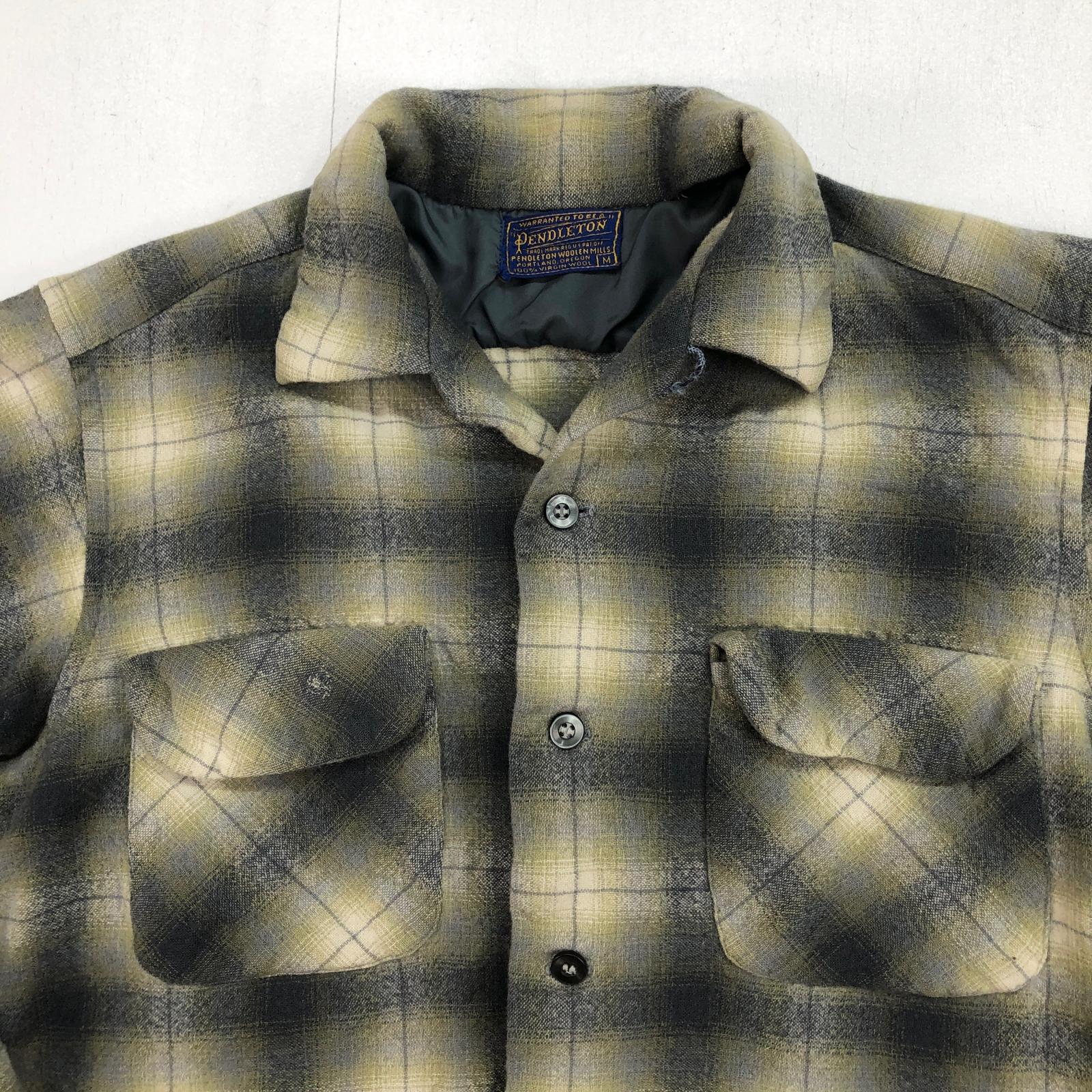 PENDLETON ペンドルトン 50年代 USA製 オープンカラー オンブレ