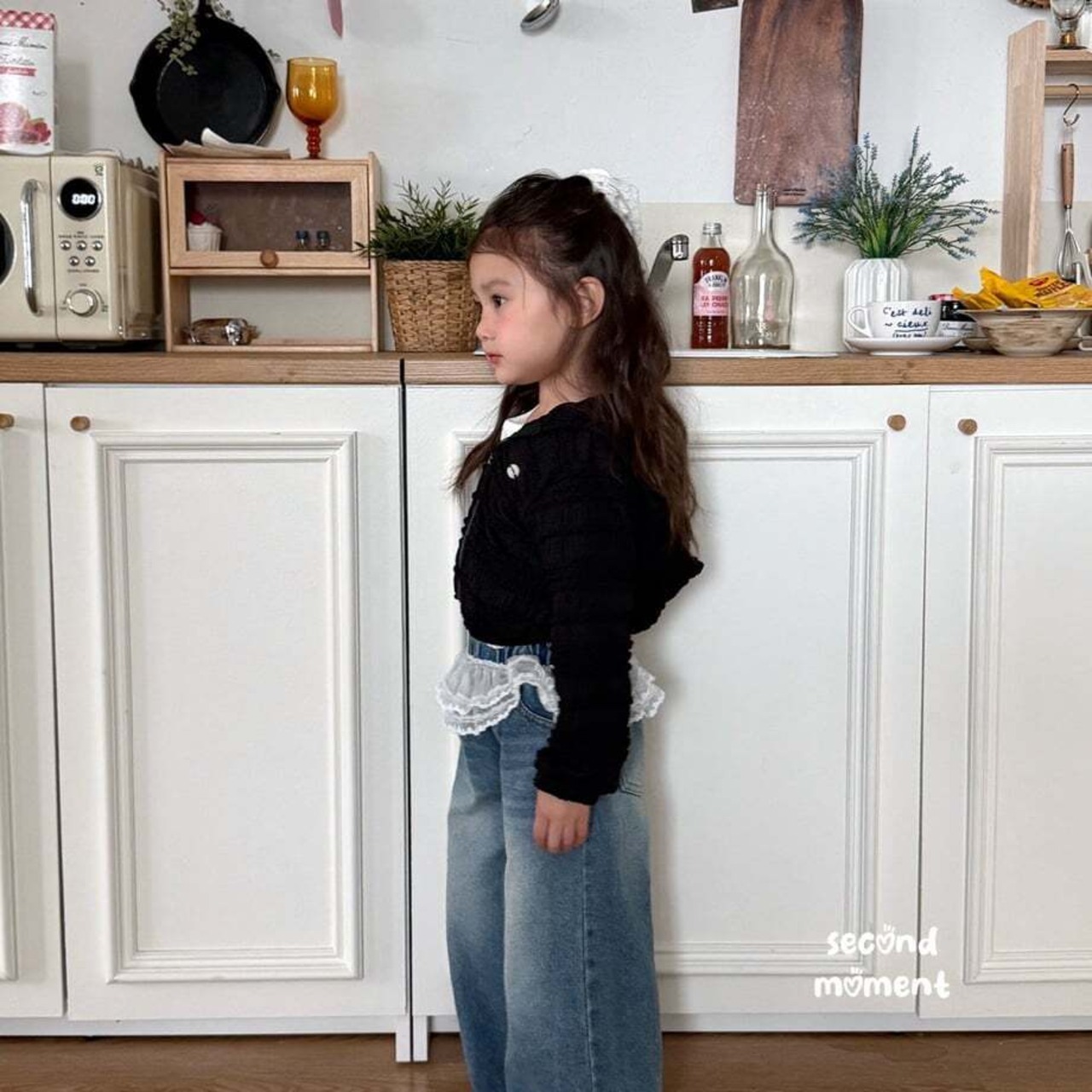 韓国子供服 / 26Autumn / 〖取寄〗second moment / イージーリブメロウTシャツ / キッズ服 / 女子服 *XS~JL*