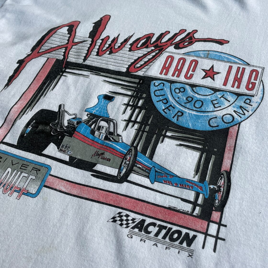 90年代 USA製 ALWAYS RACING レーシングTシャツ メンズXL 古着 90s 