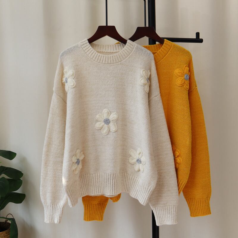【tops】クルーネックニットセーター M27901
