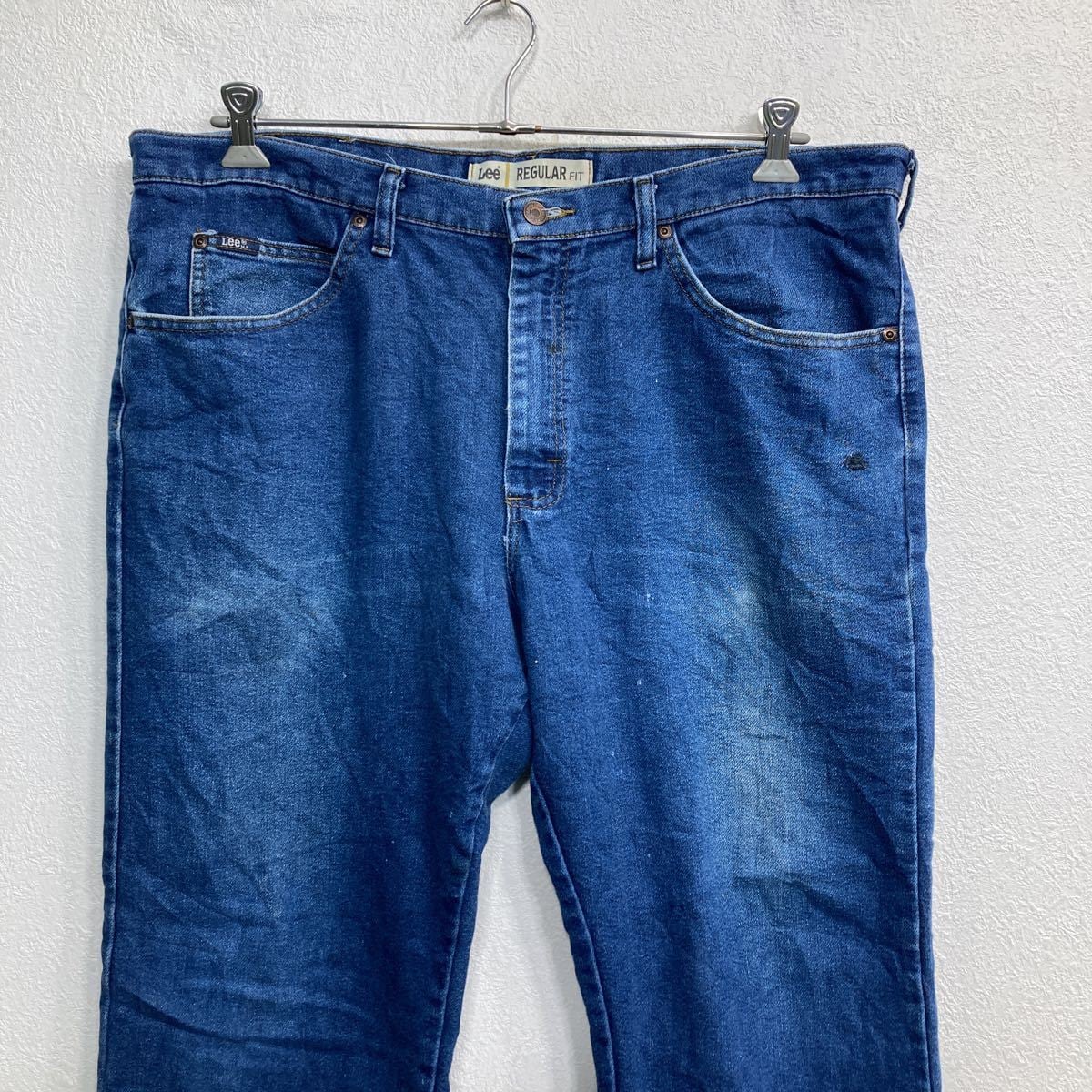 Lee Lee デニムパンツ W40 インディゴブルー リー ジップアップ 