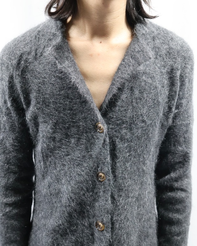 mohair knit cardigan