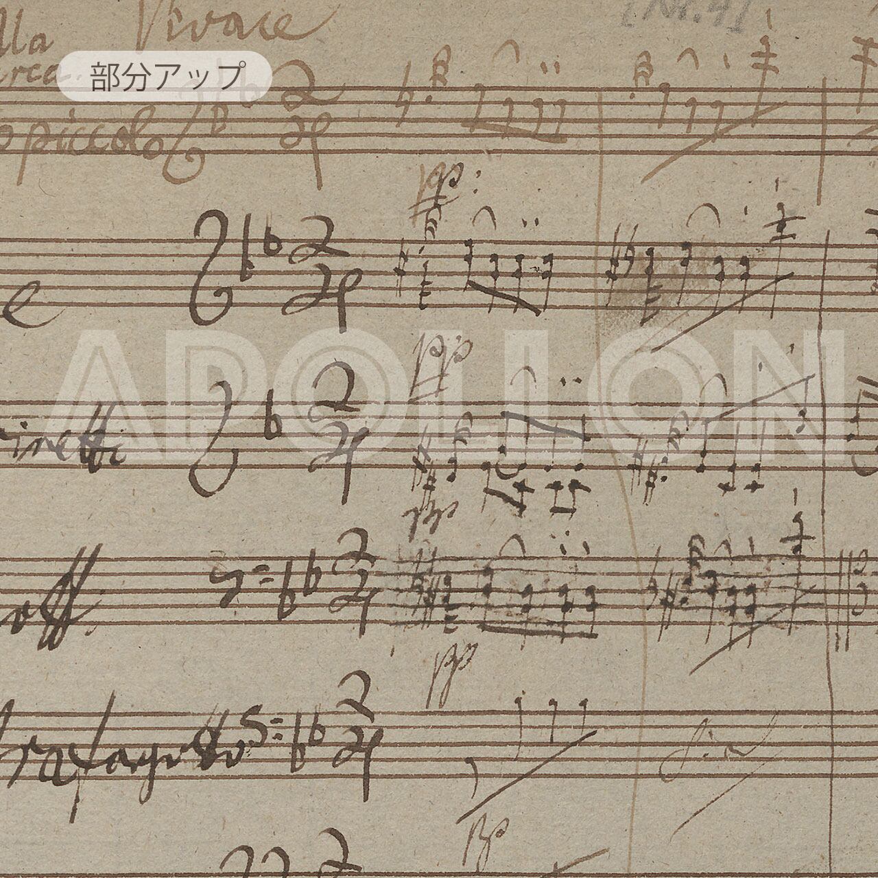 ベートーヴェン 自筆譜アートフレーム：「トルコ行進曲」 | アポロンの