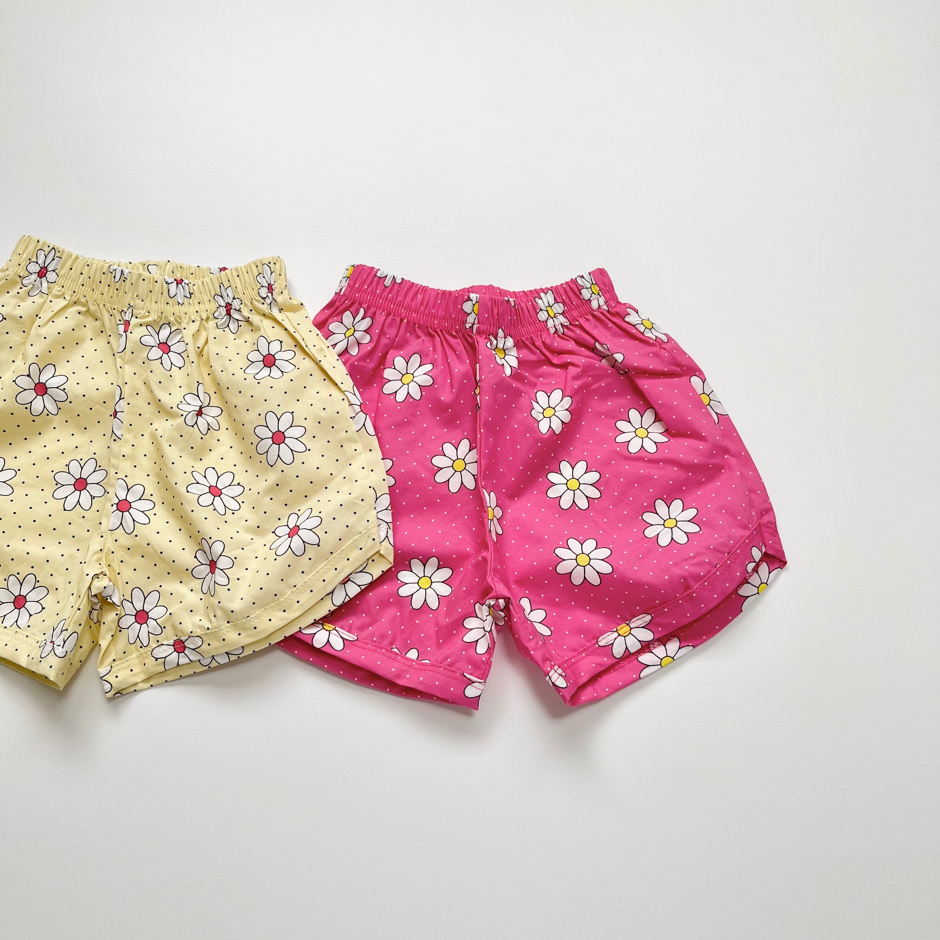 Last1 pink XS(80)】flower color pants 23su (韓国子供服 花柄 ...