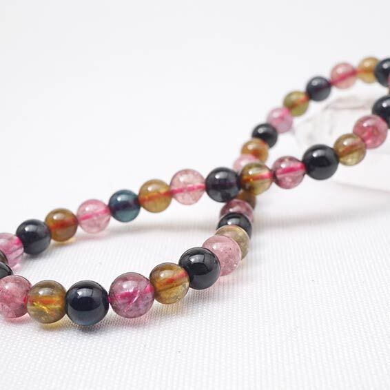 ミックスカラートルマリン ブレスレット 4mm 211-931