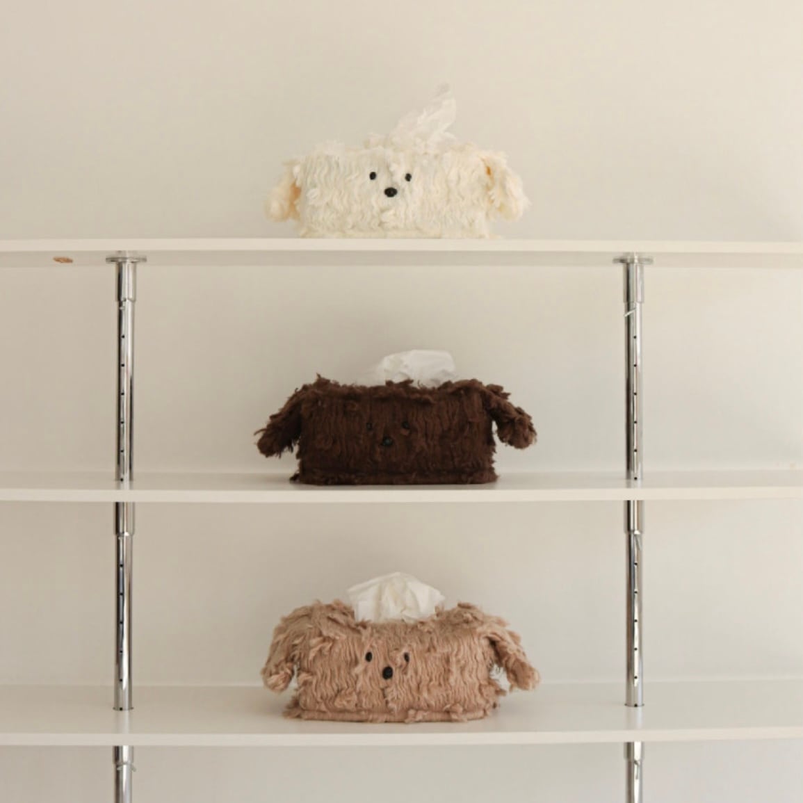 puppy tissue case 3colors / パピー ティッシュケース カバー 犬 韓国