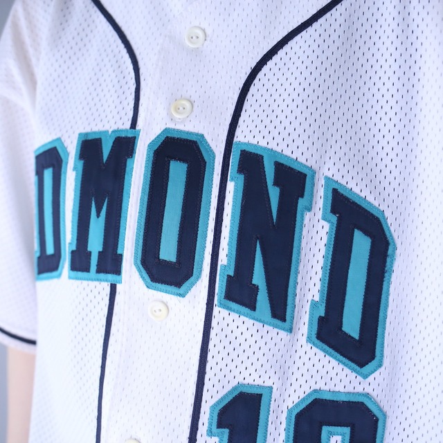 "EDMOND" 18 number over silhouette baseball shirt