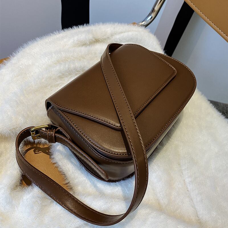 スタンダードオータムウィンターシングル レトロ 秋物 冬物 スクウェア メッセンジャーバッグ 手作りハンドバック3277723702