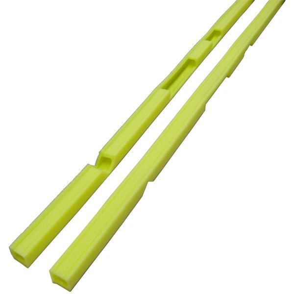 看板枠保護カバー 美人看 イエロー 押さえクリップ付 長さ1700mm 有効巾10×40mm 80本セット 日大工業 000907