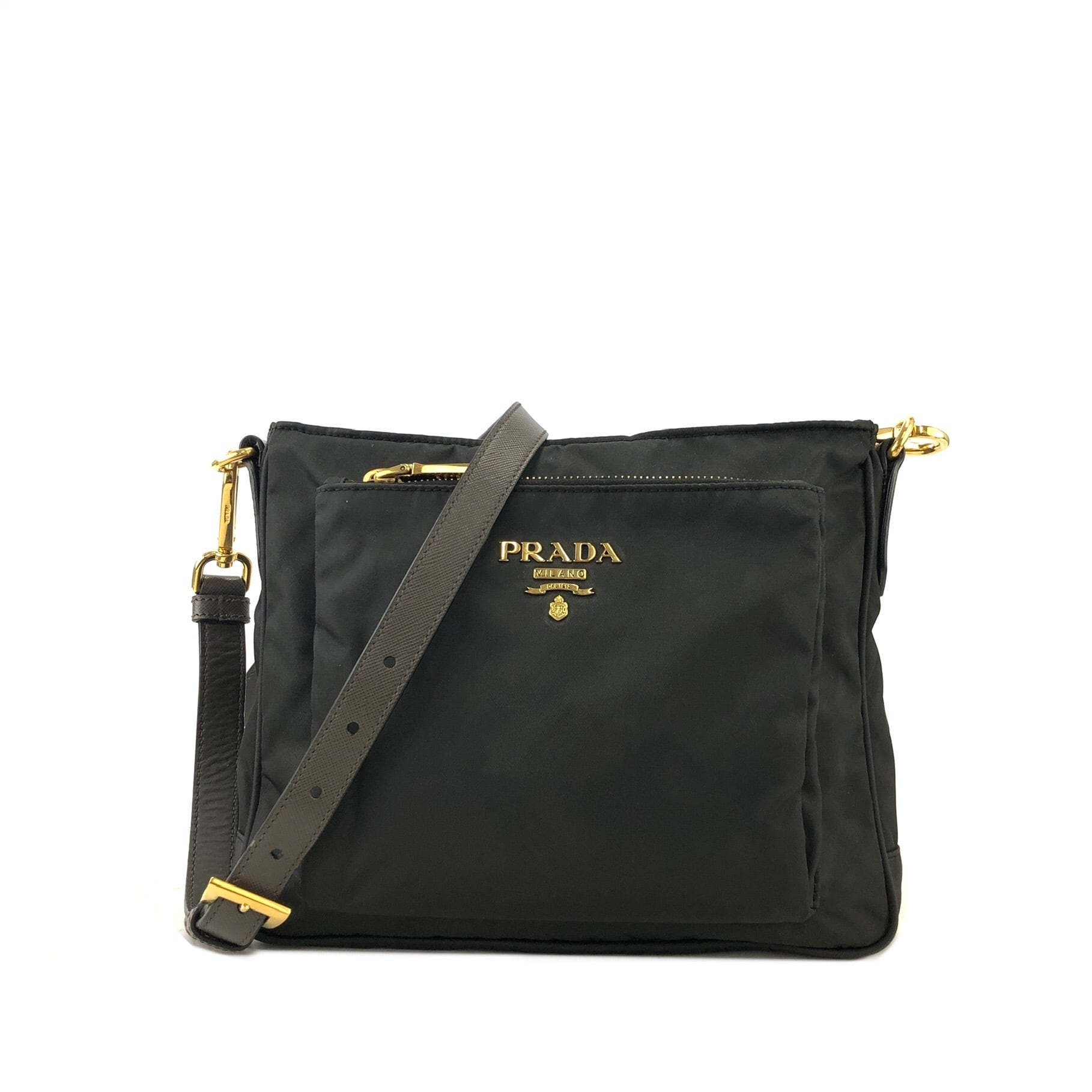 PRADA プラダ ロゴ ナイロン サフィアーノ ミニバッグ ショルダー