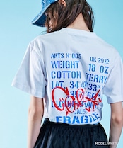 ストロベリースカルプリントベーシックTシャツ (BLACK) CQ-46095