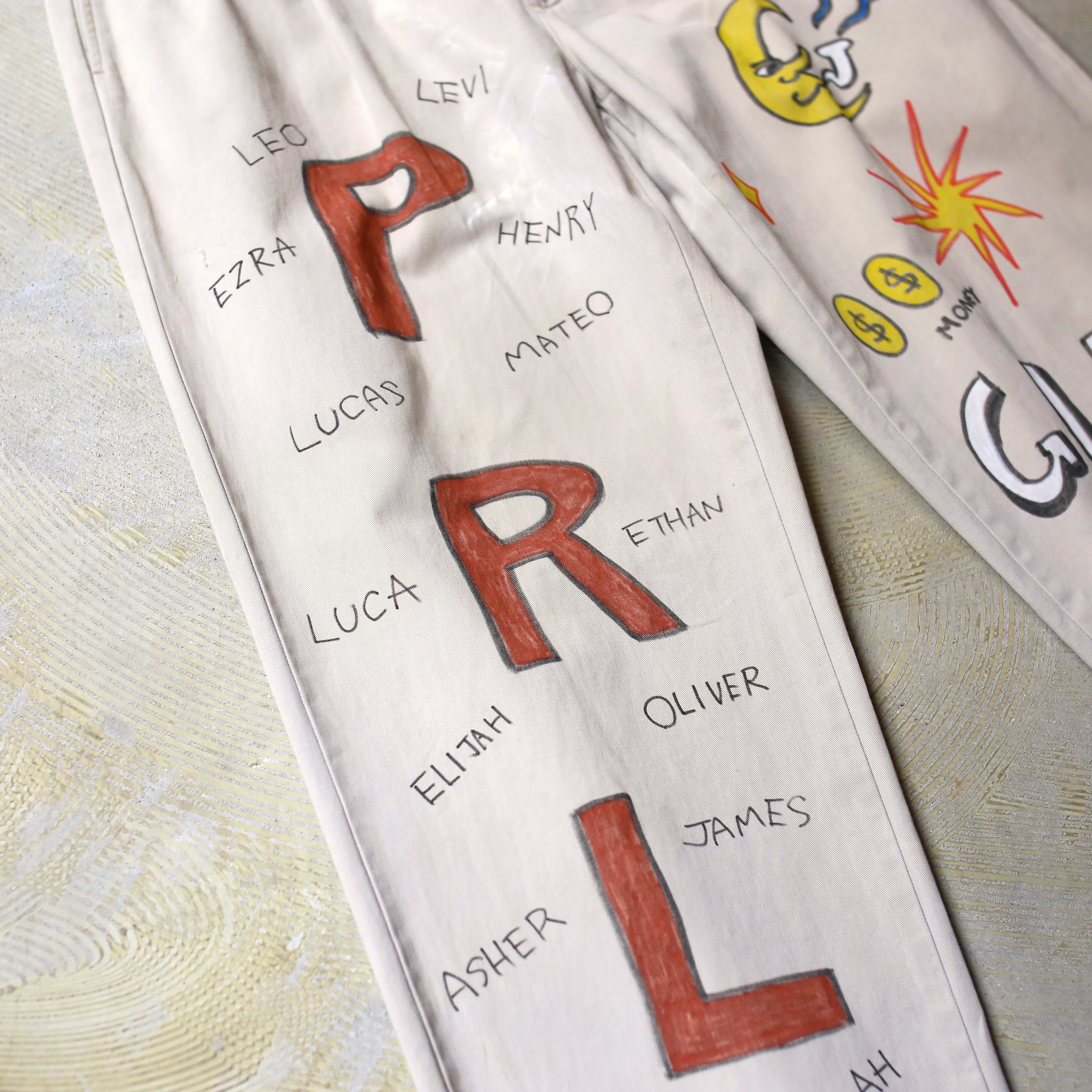 RALPH LAUREN】HAND PAINT DESIGN MEMORIAL PANTS / ラルフローレン