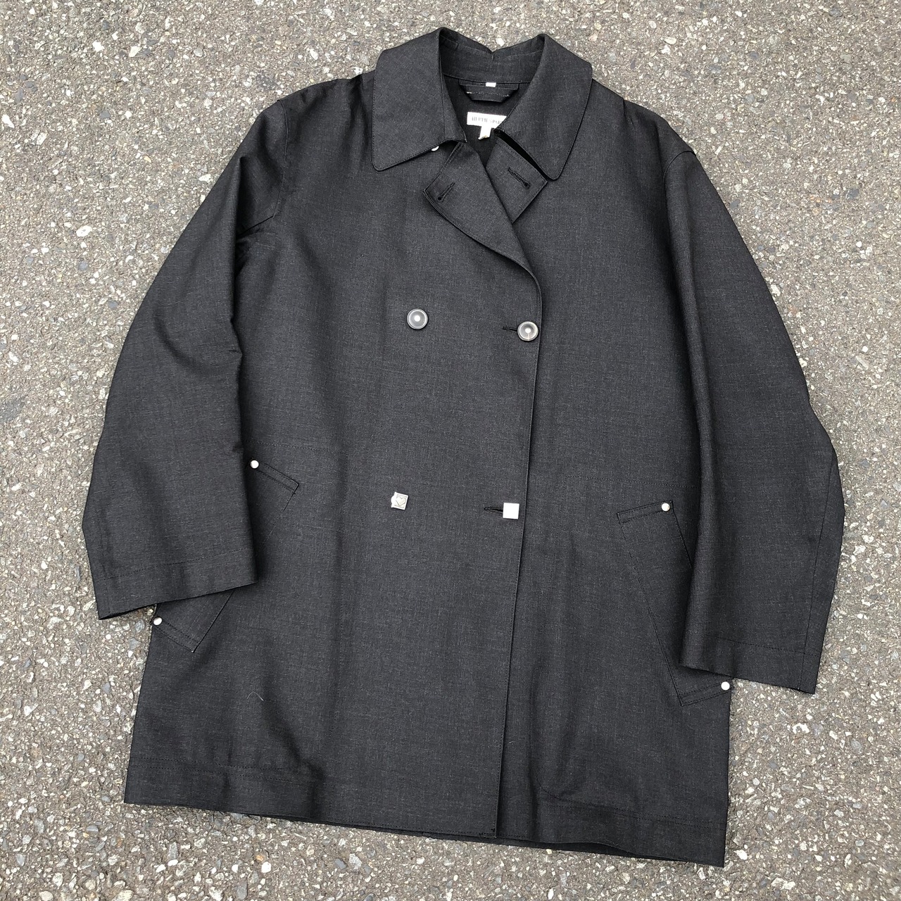 90s HERMES × MACKINTOSH rubberized coat