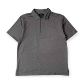 23区 HOMME ニジュウサンク オム QUICK DRY PIQUE 比翼 半袖 ポロシャツ 48/グレー系 メンズ