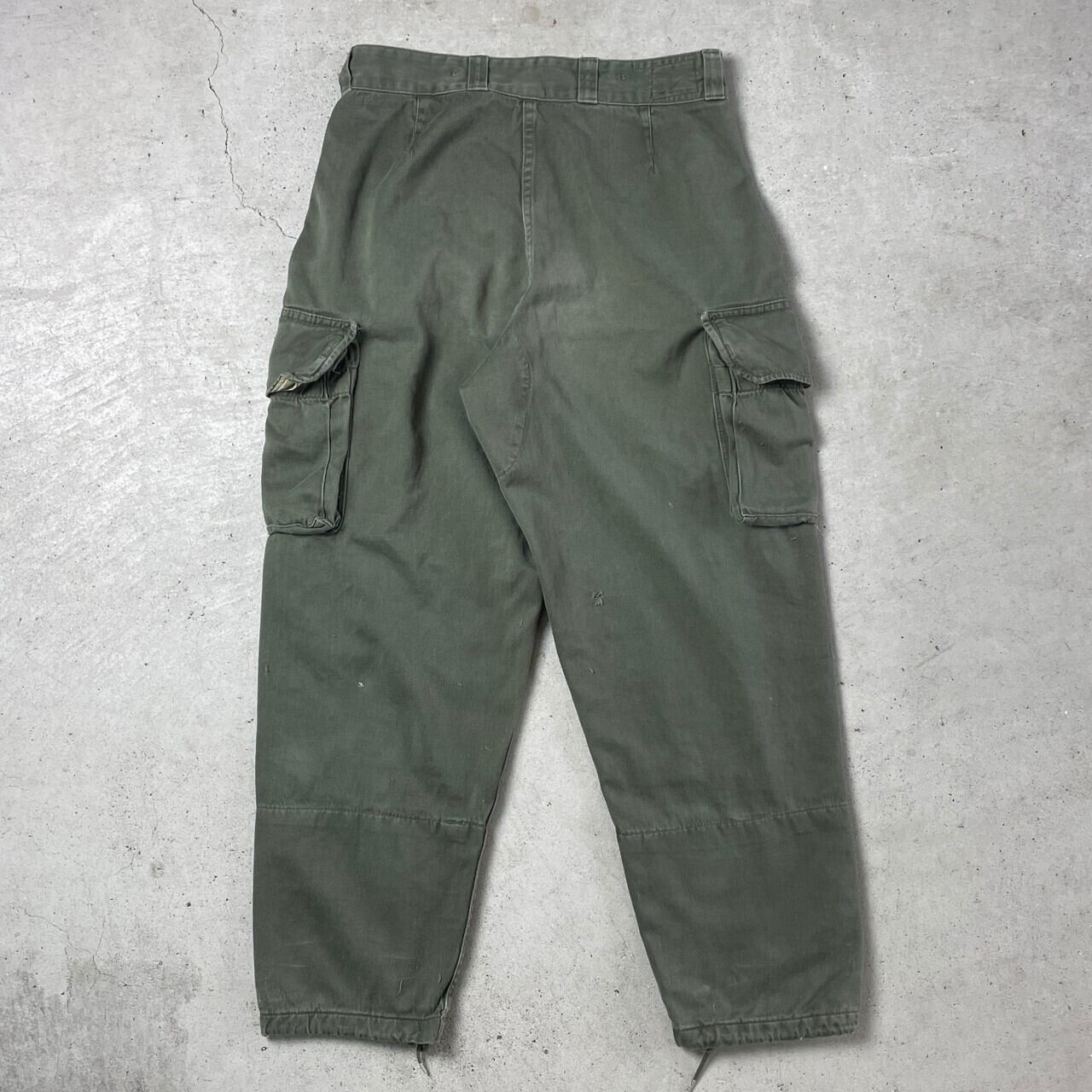 70年代 フランス軍 M-64 カーゴパンツ ミリタリーパンツ メンズW28相当