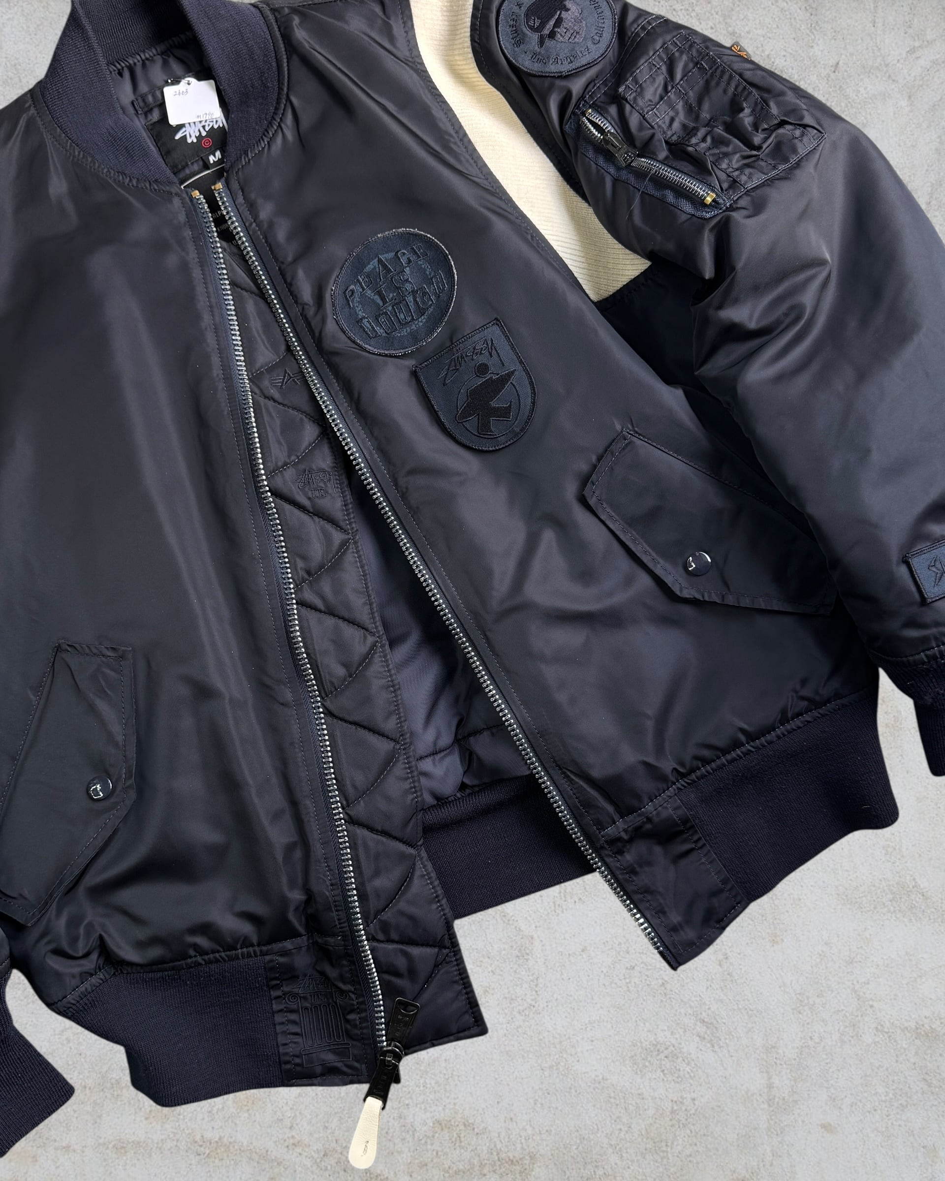 Special!!】00's old stussy × Alpha Design Nylon Jacket 
