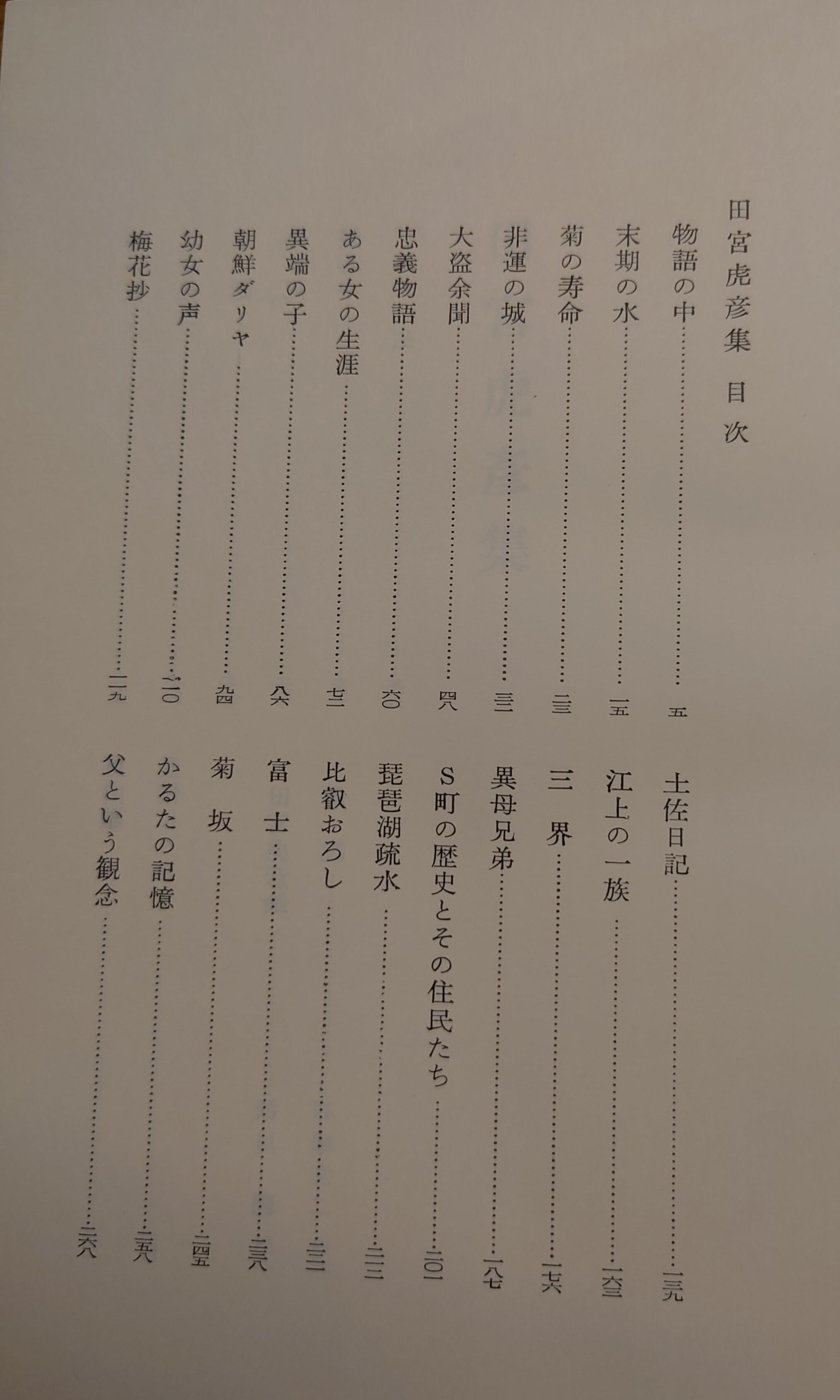 現代日本文学 22 田宮虎彦集 | 弥生坂 緑の本棚