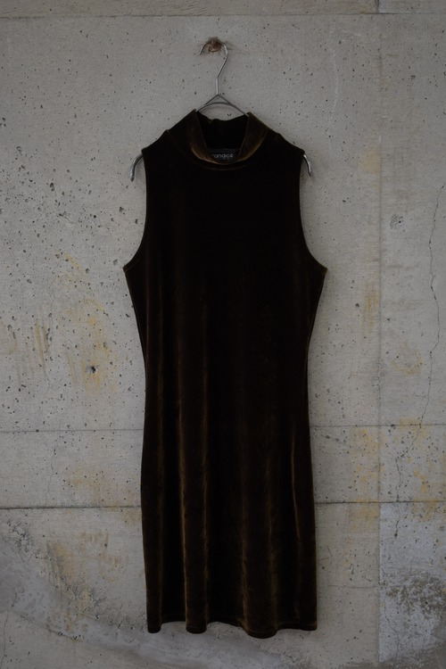 Brown Velour Dress