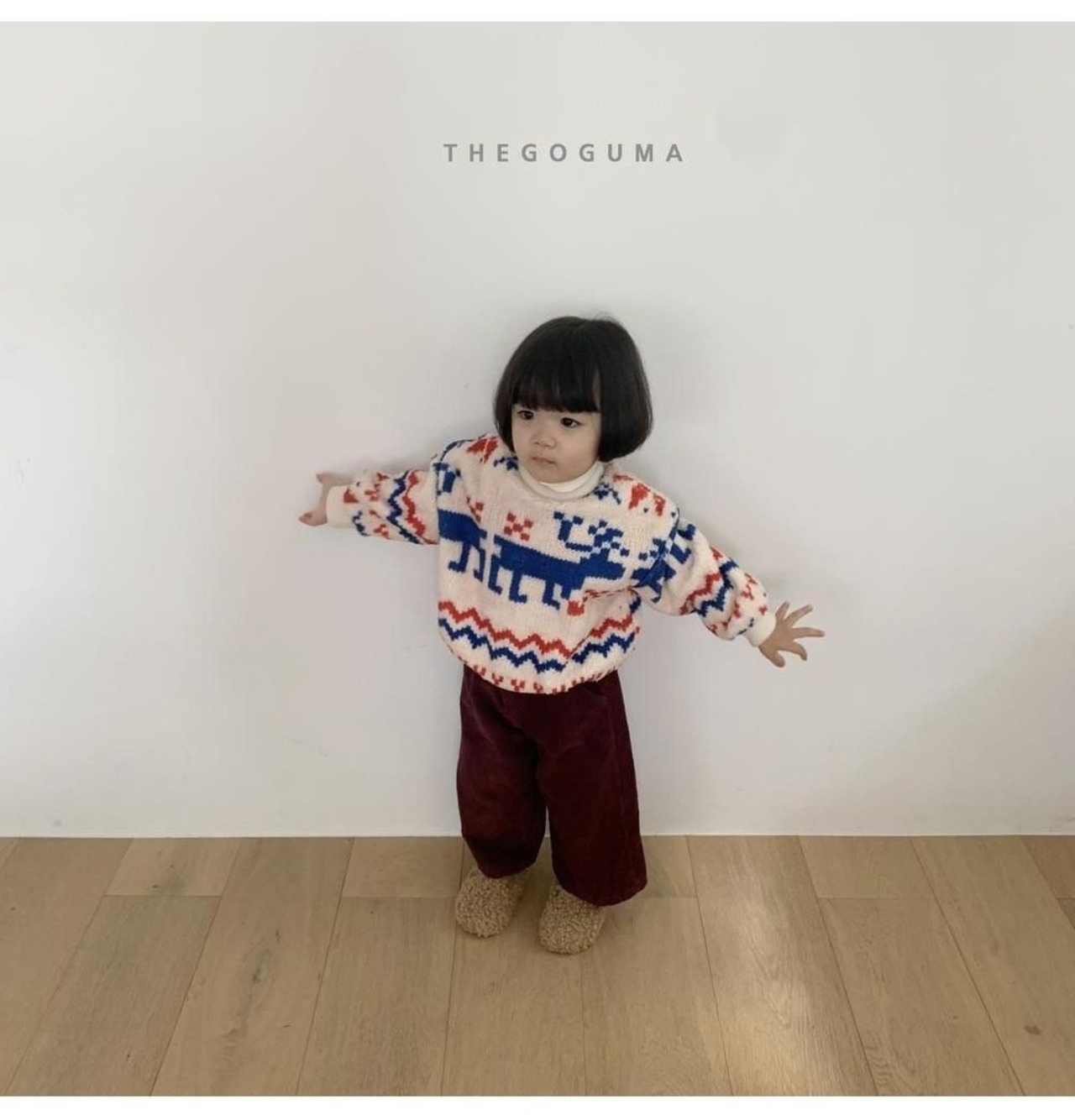 ザゴグマ / THE GOGUMA / ぽかぽかボアトレーナー / 韓国子供服 / ジュニア / 26winter〖取寄〗*JS~JL*