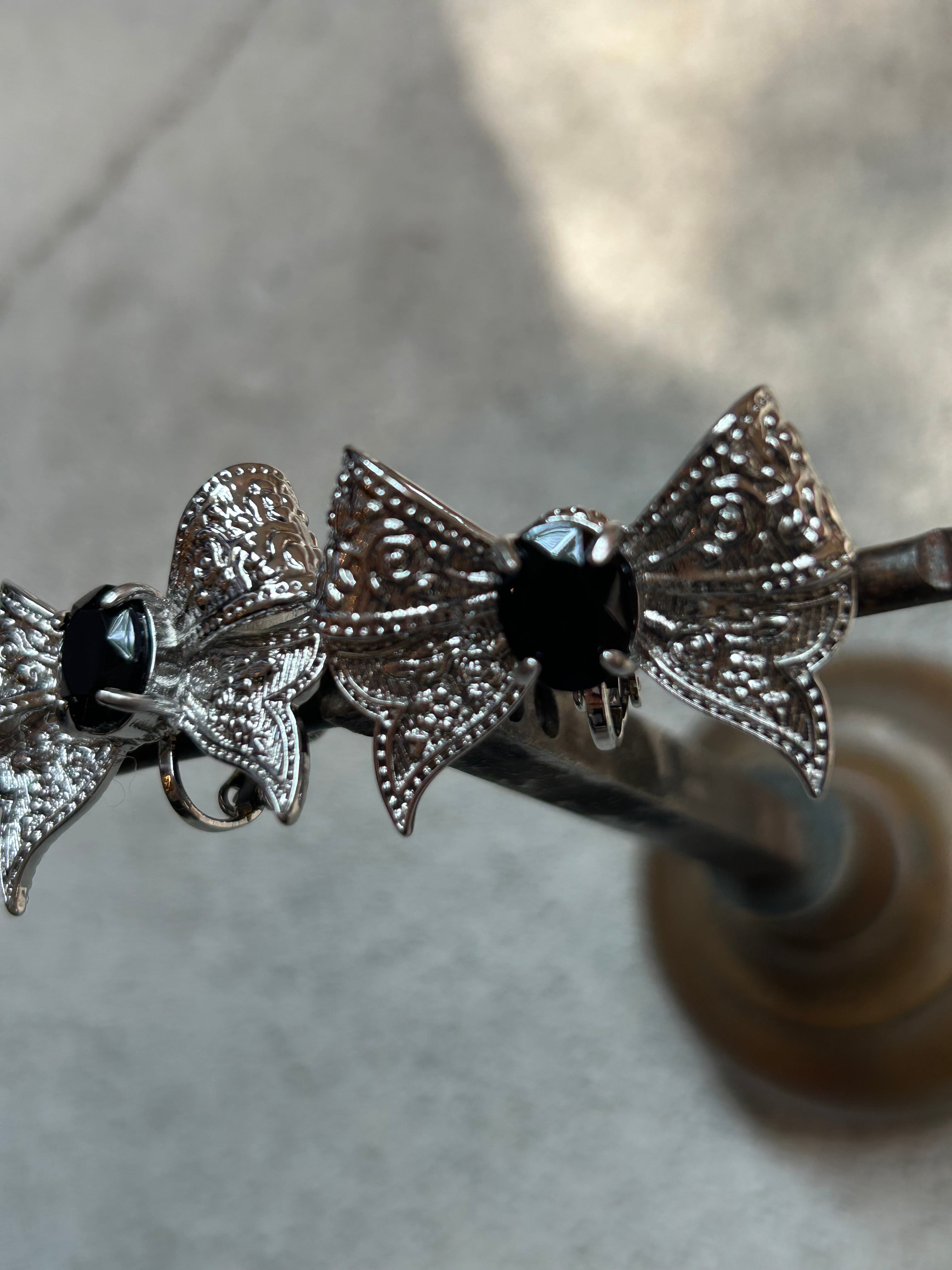 tanakadaisuke ribbon bijou earrings | AAR