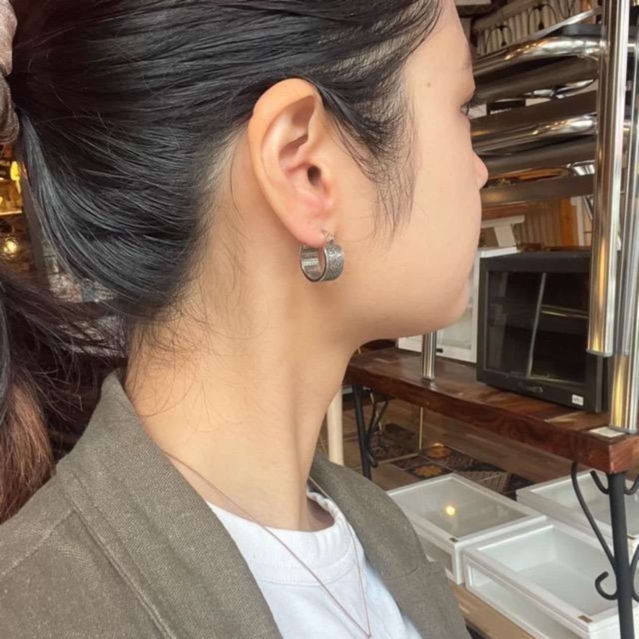 TOPANGA Jewelry 　Antique　Arabesque Earrings　アンティークアラベスクピアス　ピアス　ギフト　プレゼント　ジュエリー　イヤリング　