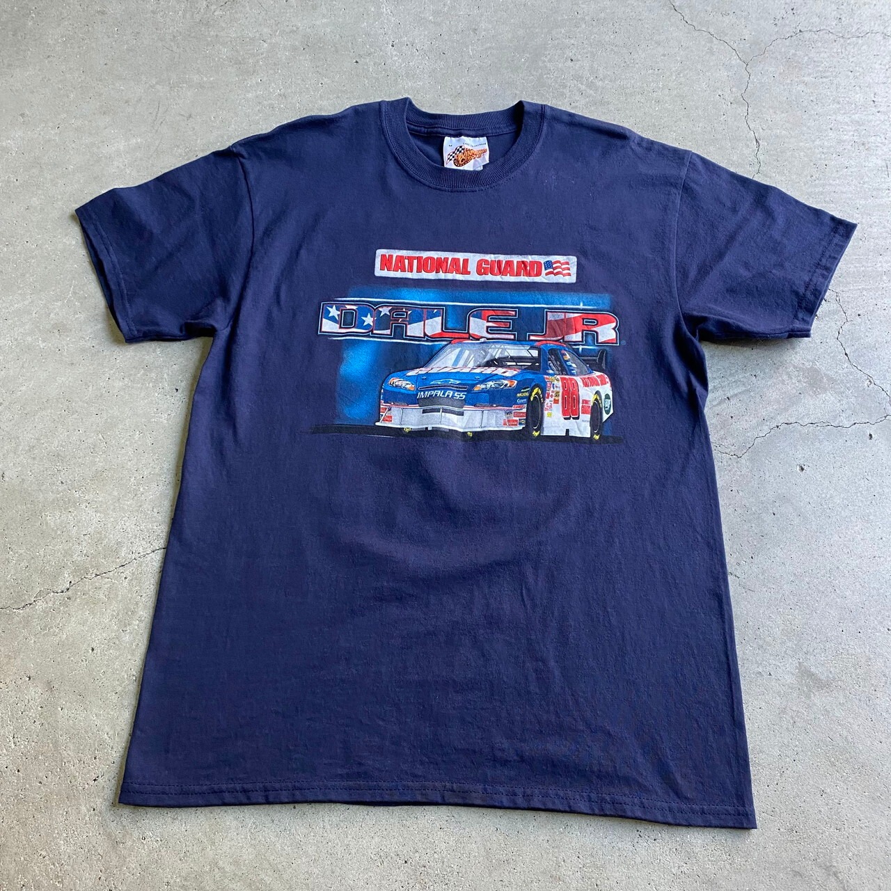 00年代 NASCAR ナスカー DALE JR 両面プリント レーシングTシャツ 