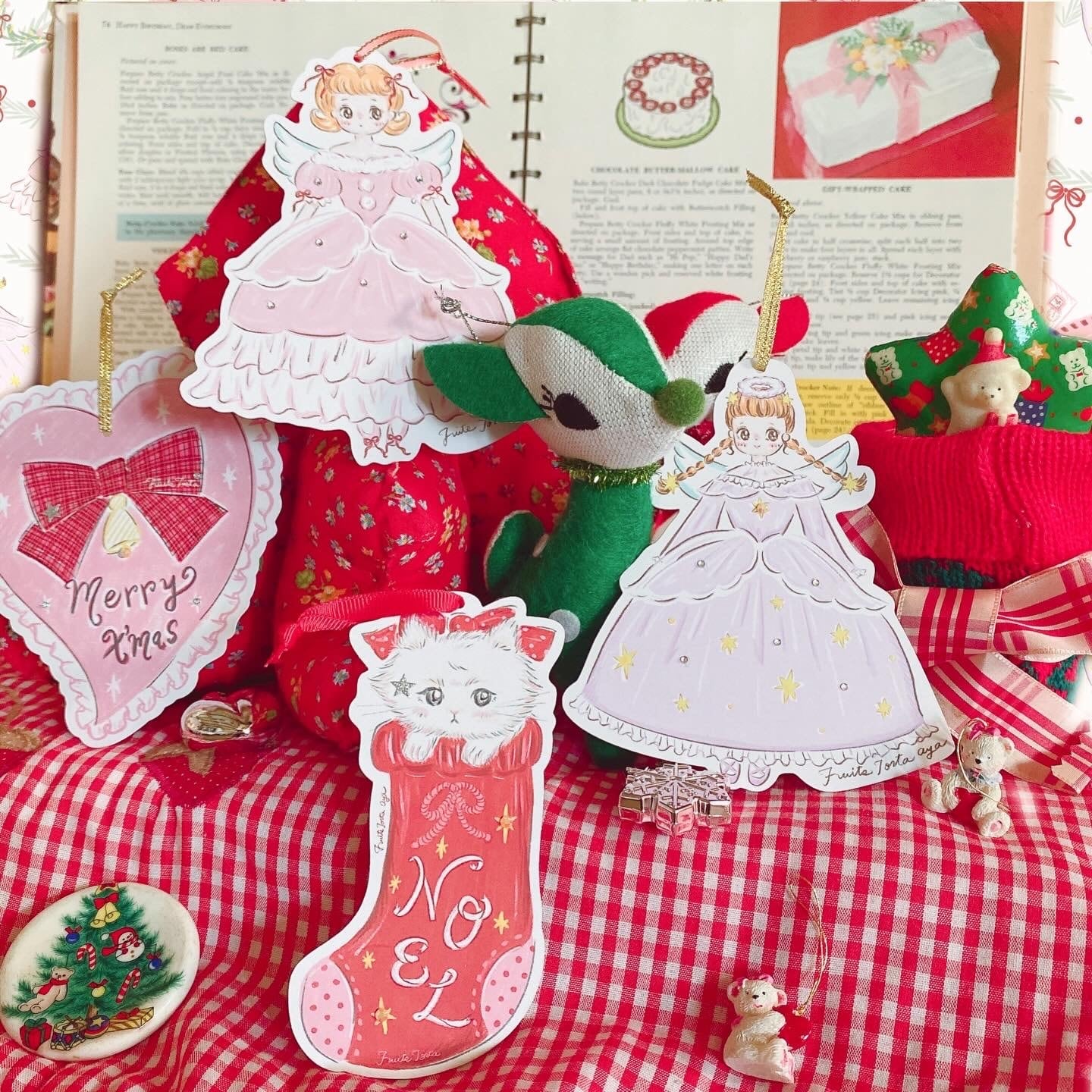 Xmas party time !! オーナメントxポストカードset