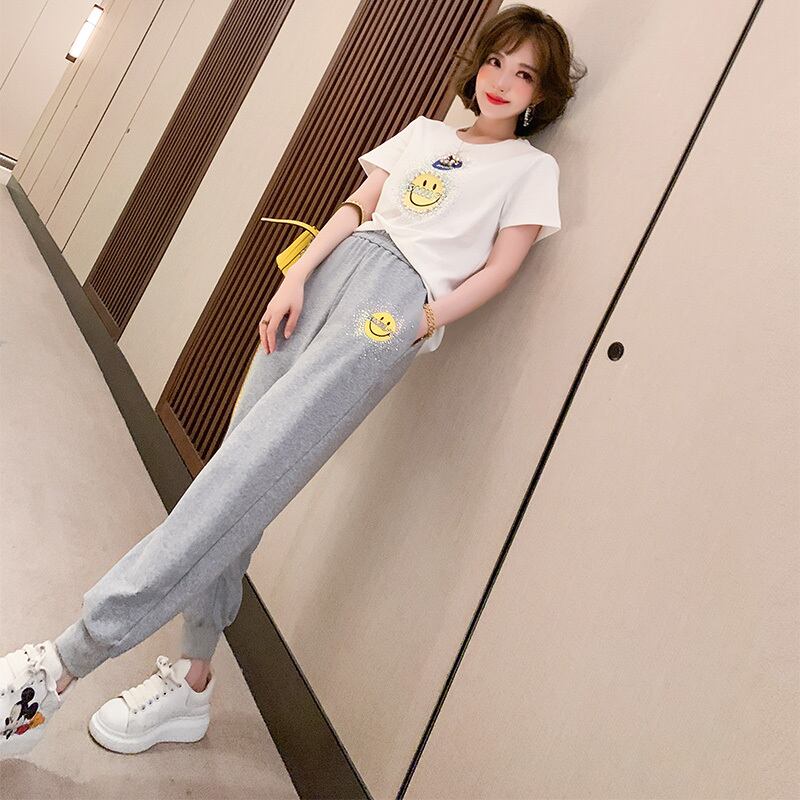 Tシャツ ストレッチウェストスプリングサマー エラスティック 伸縮 大人ガーリー スウィート キュート カジュアル 春物 夏物 MIUCO46022810044