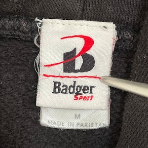 Badger Sport アーチロゴ プリント プルオーバー パーカー スウェット フーディー 女子バスケットボール バスケ M us古着