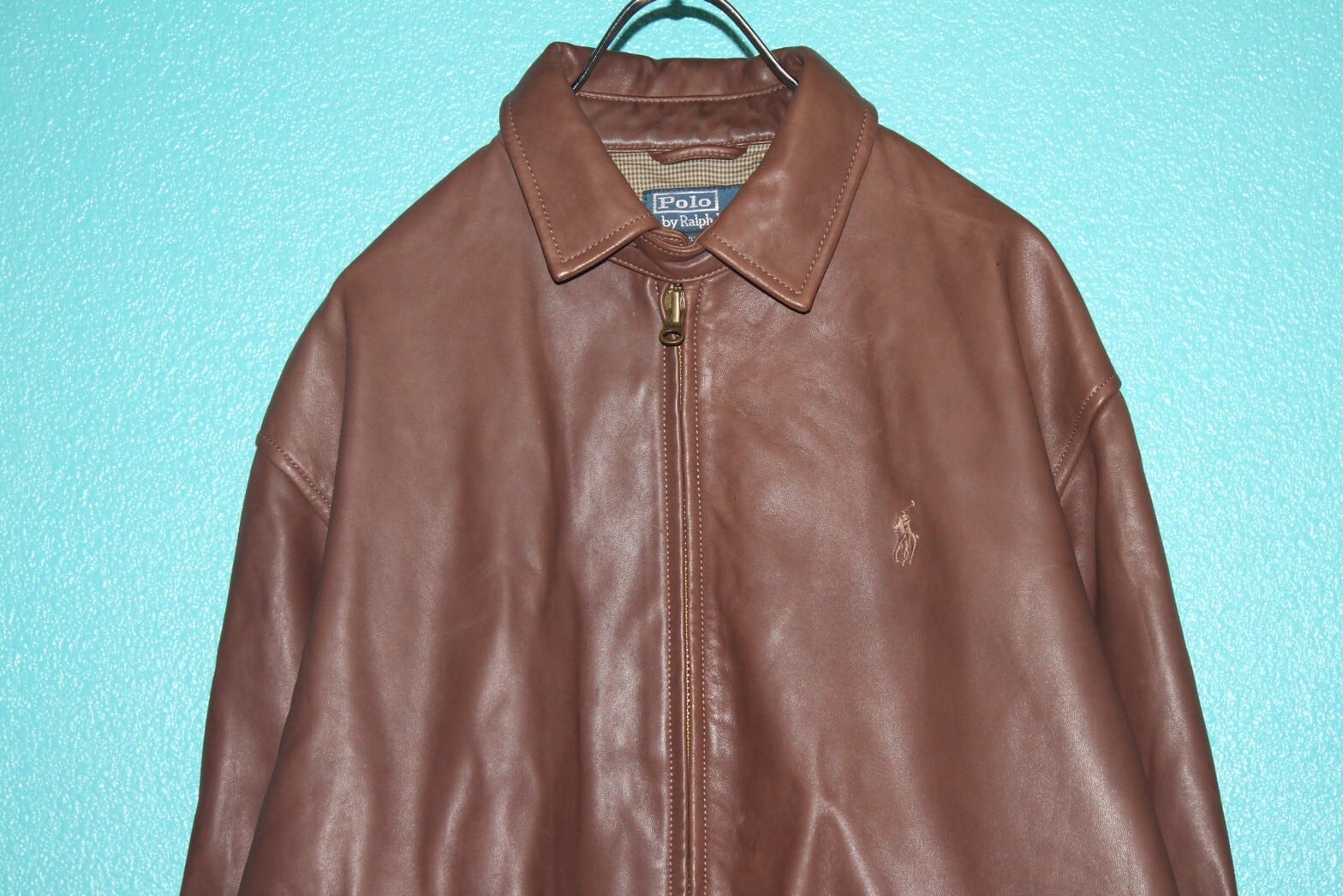 90s Ralph Lauren Lamb Leather Swing Top | VOLAR