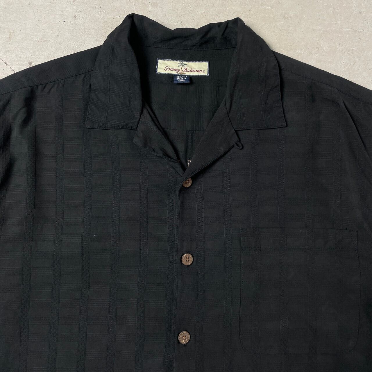 Tommy Bahama トミーバハマ 半袖 シルク ゴルフ カクテル バック刺繍
