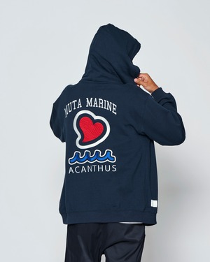 【予約販売2月下旬～3月中旬入荷】muta MARINE × ACANTHUS スーベニア ジップアップ パーカー