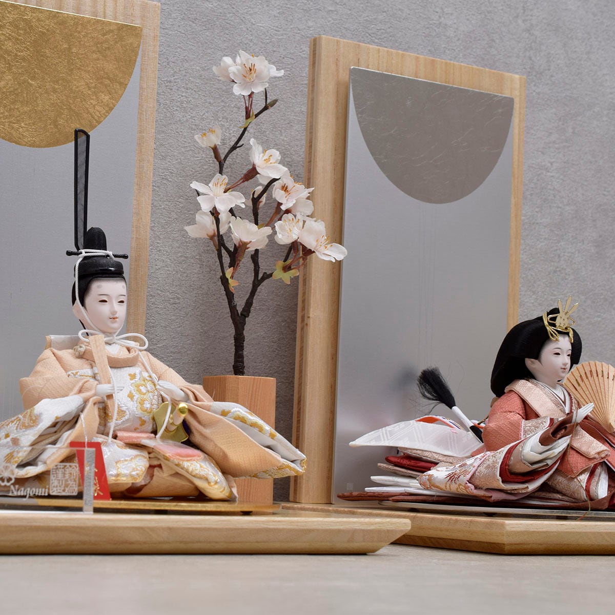 雛人形 親王飾り【盈月】えいげつ｜おしゃれ｜モダン｜今どき